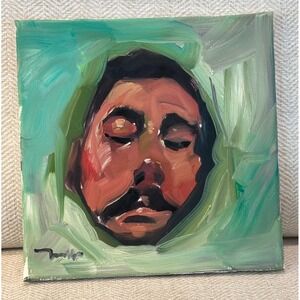 Jose Trujillo Endless Slumber Original Oil Painting 10x10 Portrait COA 2020